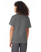 Hanes Youth T-Shirt smoke gray ModelBack