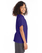 Hanes Youth T-Shirt purple ModelSide