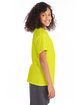 Hanes Youth T-Shirt safety green ModelSide