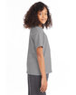 Hanes Youth T-Shirt oxford gray ModelSide