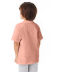 Hanes Youth Authentic-T T-Shirt candy orange ModelBack