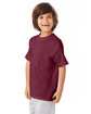 Hanes Youth Authentic-T T-Shirt maroon ModelQrt