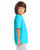 Hanes Youth Authentic-T T-Shirt blue horizon ModelSide