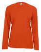 C2 Sport Ladies' Performance Long Sleeve T-Shirt burnt orange ModelBack