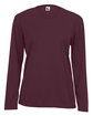 C2 Sport Ladies' Performance Long Sleeve T-Shirt maroon ModelBack