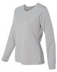 C2 Sport Ladies' Performance Long Sleeve T-Shirt silver ModelSide