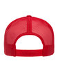 YP Classics Adult Trucker with White Front Panel Cap red/ wht/ red ModelBack