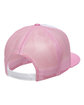 YP Classics Adult Trucker with White Front Panel Cap pink/ wht/ pink ModelBack