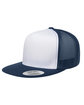 YP Classics Adult Trucker with White Front Panel Cap navy/ wht/ navy OFFront