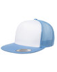 YP Classics Adult Trucker with White Front Panel Cap c bl/ wht/ c blu OFFront