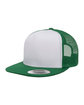 YP Classics Adult Trucker with White Front Panel Cap kelly/ wht/ kly ModelQrt