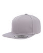 YP Classics Adult Flat Visor ClassicSnapback Cap silver ModelQrt