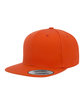 YP Classics Adult Flat Visor ClassicSnapback Cap orange ModelQrt