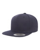 YP Classics Adult Flat Visor ClassicSnapback Cap dark navy ModelQrt