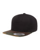 YP Classics Adult Flat Visor ClassicSnapback Cap black/ camo ModelQrt