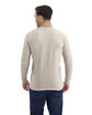 Next Level Apparel Unisex CVC Long-Sleeve T-Shirt sand ModelBack