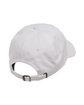 YP Classics Adult Peached Cotton Twill Dad Cap white ModelBack