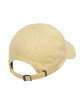 YP Classics Adult Peached Cotton Twill Dad Cap yellow ModelBack