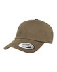 YP Classics Adult Peached Cotton Twill Dad Cap light loden ModelQrt