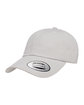 YP Classics Adult Peached Cotton Twill Dad Cap light grey ModelQrt