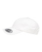 YP Classics Adult Peached Cotton Twill Dad Cap white ModelSide