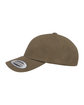 YP Classics Adult Peached Cotton Twill Dad Cap light loden ModelSide