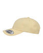 YP Classics Adult Peached Cotton Twill Dad Cap yellow ModelSide