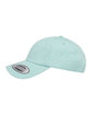 YP Classics Adult Peached Cotton Twill Dad Cap diamond blue ModelSide