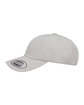 YP Classics Adult Peached Cotton Twill Dad Cap light grey ModelSide