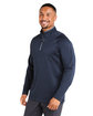 Puma Golf Men's Waffle Fleece Quarter-Zip deep navy ModelQrt