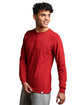 Russell Athletic Unisex Essential Performance Long-Sleeve T-Shirt cardinal ModelSide