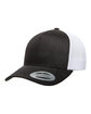 YP Classics Adult Retro Trucker Cap black/ white ModelQrt