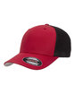 Flexfit Adult Trucker Cap red/ black ModelQrt