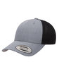 YP Classics Low Profile 2-Tone Trucker Cap heather/ black ModelQrt