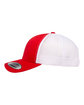 YP Classics Adult Retro Trucker Cap red/ white ModelSide