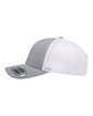 YP Classics Adult Retro Trucker Cap heather/ white ModelSide