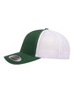 YP Classics Adult Retro Trucker Cap evergreen/ white ModelSide