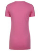 Next Level Apparel Ladies' CVC T-Shirt hot pink OFBack