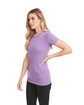 Next Level Apparel Ladies' CVC T-Shirt purple berry ModelSide