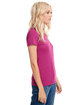 Next Level Apparel Ladies' CVC T-Shirt raspberry ModelSide