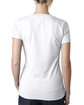 Next Level Apparel Ladies' CVC Deep V-Neck T-Shirt white ModelBack