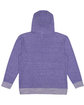 LAT Adult Harborside Melange French Terry Hooded Sweatshirt purple melange ModelBack