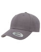 YP Classics Premium Curved Visor Snapback Cap dark grey ModelQrt