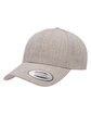 YP Classics Premium Curved Visor Snapback Cap heather ModelQrt