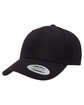 YP Classics Premium Curved Visor Snapback Cap black ModelQrt