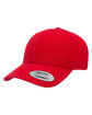 YP Classics Premium Curved Visor Snapback Cap red ModelQrt