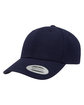 YP Classics Premium Curved Visor Snapback Cap navy ModelQrt