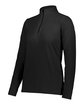 Augusta Sportswear Ladies' Micro-Lite Fleece Quarter-Zip Pullover black ModelQrt