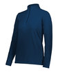 Augusta Sportswear Ladies' Micro-Lite Fleece Quarter-Zip Pullover navy ModelQrt