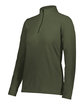 Augusta Sportswear Ladies' Micro-Lite Fleece Quarter-Zip Pullover olive ModelQrt
